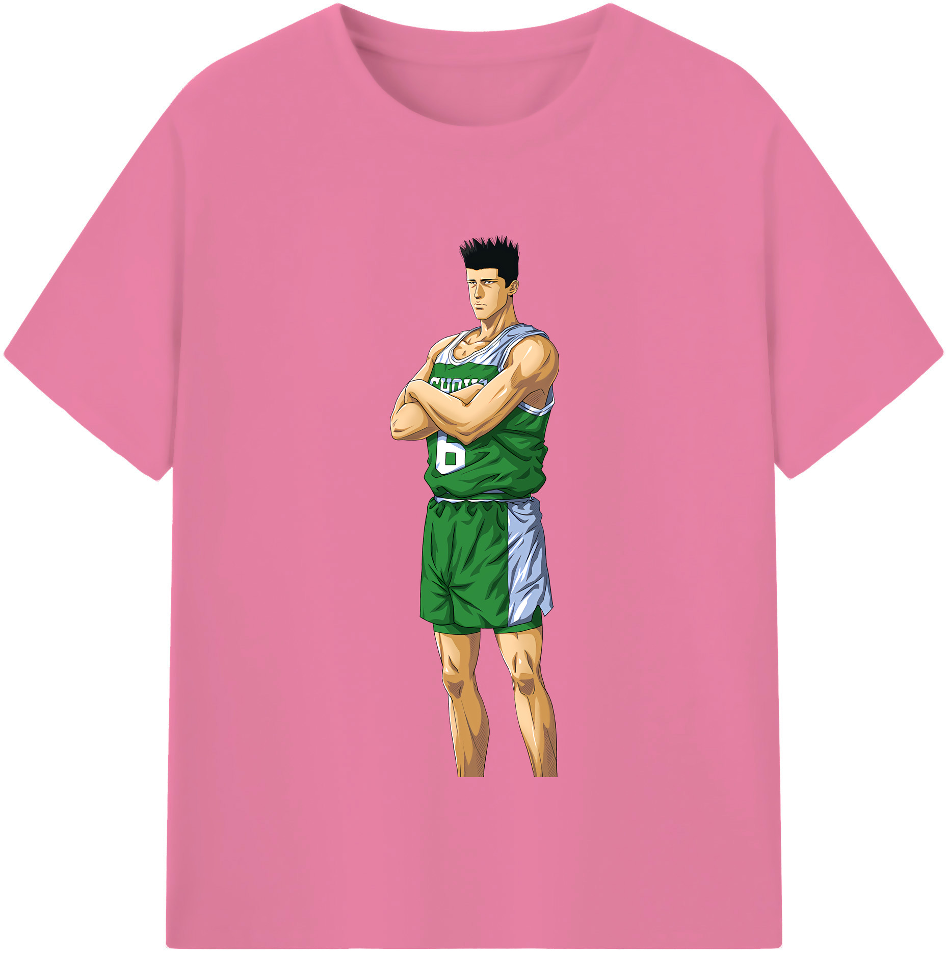 SLAM DUNK／スラムダンク 綿100％半袖Tシャツ（フロントプリント）